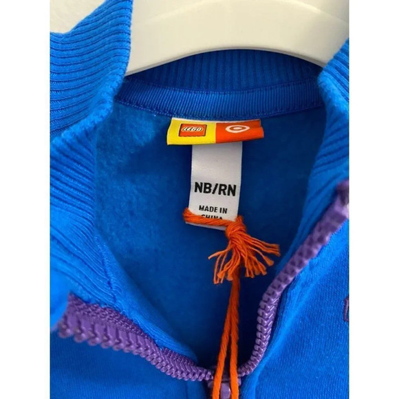 NEWBORN LEGO X TARGET - TRACK JACKET - BLUE AND PURPLE - NEW WITH TAGS - Picture 7 of 7